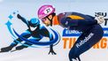 TILBURG - Itzhak de Laat (NED) tijdens de kwartfinale 1500 meter tijdens de eerste dag van de Europese kampioenschappen shorttrack. Dit EK was een laatste krachtmeting voor de shorttrackers op weg naar de Olympische Spelen van Milaan. IRIS VAN DEN BROEK / ANP