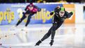 HEERENVEEN - Louis Hollaar in actie tijdens de 1500m mannen op de slotdag van het olympisch kwalificatietoernooi langebaanschaatsen in Thialf. ANP ROBIN VAN LONKHUIJSEN
