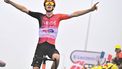 INEOS Grenadiers team's Dutch rider Thymen Arensman cycles to the finish line to win the 14th stage of the 112th edition of the Tour de France cycling race, 182.6 km between Pau and Luchon-Superbagneres, in the Pyrenees mountains of southwestern France, on July 19, 2025. 
Marco BERTORELLO / AFP