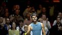 ROTTERDAM - Carlos Alcaraz (ESP) na zijn gewonnen wedstrijd tegen Pedro Martinez (ESP) op de vijfde dag van het ABN AMRO Open tennistoernooi in Ahoy. ANP SANDER KONING
