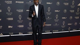 epa12398619 Ousmane Debele arrives for the Ballon d'Or 2025 ceremony at the Theatre du Chatelet in Paris, France, 22 September 2025. Ousmane Dembele arrives for the Ballon d'Or 2025 ceremony at the Theatre du Chatelet in Paris, France, 22 September 2025.  EPA/Mohammed Badra