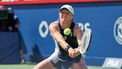 2023-08-12 14:43:15 epa10797726 Iga Swiatek of Poland in action against Jessica Pegula of the US during the women's singles semi-finals of the WTP Canadian Open tennis tournament, in Montreal, Canada, 12 August 2023.  EPA/ANDRE PICHETTE
