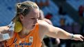Netherlands' athlete Jessica Schilder competes in the women's shot put qualification during the European Athletics Championships at the Olympic stadium in Rome on June 7, 2024. 
Andreas SOLARO / AFP