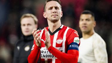 EINDHOVEN - Luuk de Jong of PSV Eindhoven na afloop van de UEFA Champions League wedstrijd tussen PSV Eindhoven en Liverpool FC in het Phillips stadion op 29 januari 2025 in Eindhoven, Nederland. ANP ROBIN VAN LONKHUIJSEN