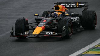 Red Bull Racing's Dutch driver Max Verstappen racesduring the qualifying session for the Formula One Sao Paulo Grand Prix, at the Jose Carlos Pace racetrack, aka Interlagos, in Sao Paulo, Brazil, on November 3, 2024. 
NELSON ALMEIDA / AFP