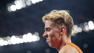 TOKIO - Niels Laros in de finale op het onderdeel 1500 meter tijdens de WK atletiek in het Japan National Stadium. ANP ROBIN VAN LONKHUIJSEN