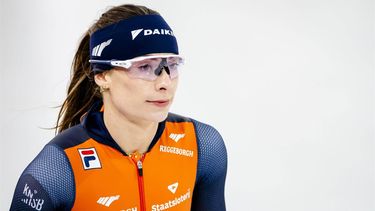 HAMAR - Femke Kok tijdens een training in aanloop naar het WK afstanden in het Noorse Hamar. ANP SEM VAN DER WAL