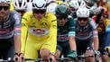 epa12222412 Dutch rider Mathieu Van Der Poel (L) of Alpecin - Deceuninck and Belgian rider Jasper Philipsen (R) of Alpecin - Deceuninck team in action during the 3rd stage of the Tour de France cycling race over 178.3km from Valenciennes to Dunkerque, France, 07 July 2025.  EPA/CHRISTOPHE PETIT TESSON
