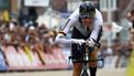 German Max Walscheid of Qhubeka Assos pictured in action during the men elite time trial race, 43,3 km from Knokke-Heist to Brugge, at the UCI World Championships Road Cycling Flanders 2021, in Brugge on Sunday 19 September 2021. The Worlds take place from 19 to 26 September 2021, in several cities in Flanders, Belgium. BELGA PHOTO KURT DESPLENTER **NETHERLANDS ONLY**
