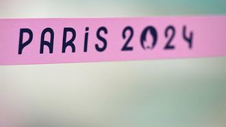 The logo for the Paris 2024 Olympic Games is displayed in Paris on July 27, 2024. China took the first gold of the Paris Olympics on July 27, as the rain that dampened the opening ceremony took its toll on the first full day of sporting action.
Kirill KUDRYAVTSEV / AFP