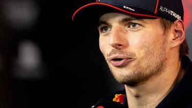 DOHA - Max Verstappen (Red Bull Racing) staat de pers te woord na het winnen van de Qatar Grand Prix op het Lusail International Circuit. ANP SANDER KONING
