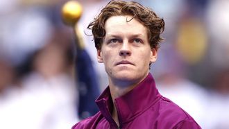 Italy's Jannik Sinner looks on after winning his men's final match against USA's Taylor Fritz on day fourteen of the US Open tennis tournament at the USTA Billie Jean King National Tennis Center in New York City, on September 8, 2024. 
Kena Betancur / AFP