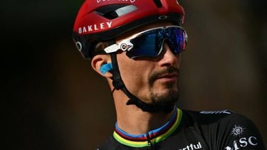 French rider Julian Alaphilippe from team Tudor is pictured before the Milan - Sanremo one-day classic cycling race, in Pavia, on March 21, 2026. 
Marco BERTORELLO / AFP