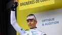 epa12247742 White Jersey best young rider German rider Florian Lipowitz of Red Bull - BORA - hansgrohe team on the podium after the 14th stage of the Tour de France cycling race over 182.6km from Pau to Luchon-Superbagneres, France, 19 July 2025.  EPA/MARTIN DIVISEK