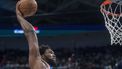 epa10379633 Philadelphia 76ers center Joel Embiid in action during the first half of the NBA basketball game between the Philadelphia 76ers and the Washington Wizards at the Capital One Arena in Washington, DC, USA, 27 December 2022.  EPA/SHAWN THEW  SHUTTERSTOCK OUT