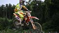 epa11564497 Jeffrey Herlings of the Netherlands in action during the second MXGP race of the Motocross World Championship in Frauenfeld, Switzerland, 25 August 2024.  EPA/GIAN EHRENZELLER