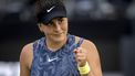ROSMALEN - Bianca Andreescu (CAN) in actie tegen Naomi Osaka (JPN) op de zevende dag van het Libema Open tennis toernooi in Rosmalen. ANP SANDER KONING