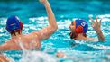 ROTTERDAM - Guus van IJperen van Nederland tijdens het olympisch kwalificatietoernooi tegen Rusland. De Nederlandse waterpoloers zijn op jacht naar een startbewijs voor de Olympische Spelen. ANP RONALD HOOGENDOORN