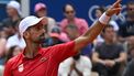 epa11525156 Novak Djokovic of Serbia reacts during the Men Singles gold medal match against Carlos Alcaraz of Spain, of the Tennis competitions in the Paris 2024 Olympic Games, at the Roland Garros in Paris, France, 04 August 2024.  EPA/CAROLINE BLUMBERG