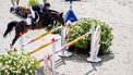 ROTTERDAM - Bas Moerings in actie tijdens de grote prijs op Viktor Z tijdens CHIO Rotterdam. Het hippische evenement vindt voor de 75ste keer plaats in het Kralingse Bos in Rotterdam. ANP ROBIN UTRECHT