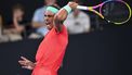 epa11056481 Rafael Nadal of Spain in action against Jason Kubler of Australia during their match of the 2024 Brisbane International at the Queensland Tennis Centre in Brisbane, Australia, 04 January 2024.  EPA/ZAIN MOHAMMED AUSTRALIA AND NEW ZEALAND OUT