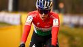 Hungarian Kata Blanka Vas cycles during the women's race of the Superprestige Boom, the fourth stage of the Superprestige cyclocross cycling competition, in Boom on December 3, 2022. 
DAVID PINTENS / BELGA / AFP