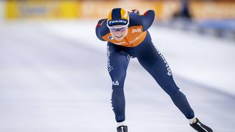HEERENVEEN - Marijke Groenewoud (NED) in actie op de 3000 meter allround vrouwen tijdens de derde dag van de WK allround en sprint in ijsstadion Thialf. SEM VAN DER WAL / ANP