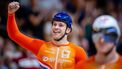 BALLERUP - Harrie Lavreysen in actie tijdens de sprint finale op de vierde dag van het WK baanwielrennen in de Ballerup Super Arena. ANP IRIS VAN DEN BROEK