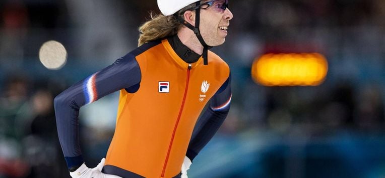 MILAAN - Jorrit Bergsma bij het massastart onderdeel in het Milano Ice Park op de Olympische Winterspelen van Milaan en Cortina d'Ampezzo. SEM VAN DER WAL / ANP