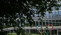 A picture taken on June 8, 2020 shows the Olympic rings logo at the entrance of the headquarters of the International Olympic Committee (IOC) in Lausanne amid the COVID-19 crisis, caused by the novel coronavirus. The International Olympic Committee (IOC) Executive Board will meet remotely by videoconference on June 10, 2020 to report on the Tokyo 2020 and Paris 2024 Olympics.
Fabrice COFFRINI / AFP