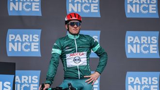 epa11953678 French rider Arnaud Demare of Team Arkea  before the start of the 2nd stage of the Paris Nice cycling race over 184 km from Montesson to Bellegarde, France, 10 March 2025.  EPA/CHRISTOPHE PETIT TESSON