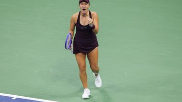 epa13224230 Jessica Pegula of the US reacts after defeating Emma Navarro of the US during their Women's Singles Quarterfinal match at the US Open Tennis Championships at the USTA Billie Jean King National Tennis Center in Flushing Meadows, New York, USA, 08 September 2026. The 2026 US Open tournament runs from 23 August through 13 September.  EPA/BRIAN HIRSCHFELD