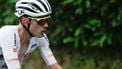 UAE Team Emirates XRG's Spanish rider Juan Ayuso rides in the ascent of Monte Grappa during the 15th stage of the 108th Giro d'Italia cycling race of 219kms from Fiume Veneto to Asiago on May 25, 2025. 
Luca Bettini / AFP