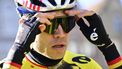 Team Visma-Lease a Bike's Belgian rider Wout van Aert reacts prior to the start of the men's race of the Tour of Flanders one day cycling race, 268,9 km from Brugge to Oudenaarde, on April 6, 2025.
 
DIRK WAEM / Belga / AFP