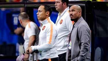 HOUSTON - Nigel de Jong voorafgaand aan het FIFA-wereldkampioenschap voetbal 2026 groep F wedstrijd tussen Nederland en Zweden in het Houston Stadion op 20 juni 2026 in Houston, Verenigde Staten. ROBIN VAN LONKHUIJSEN / ANP