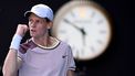 epa11104991 Jannik Sinner of Italy reacts during his Men's semifinal against  Novak Djokovic of Serbia on Day 13 of the 2024 Australian Open at Melbourne Park in Melbourne, Australia 26 January 2024.  EPA/JOEL CARRETT AUSTRALIA AND NEW ZEALAND OUT