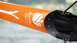 AMSTERDAM - Open training van de TeamNL roeiers in WK-formaties op de Amsterdamse Bosbaan. Het team bereidt zich voor op het WK roeien in Belgrado. ANP SANDER KONING