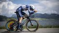 2023-06-11 16:37:02 epa10685604 Mauro Schmid from Switzerland of Soudal-Quick Step in action during the first stage of the 86th Tour de Suisse UCI ProTour cycling race, a 12.7 km time trial with start and finish in Einsiedeln, Switzerland, 11 June 2023.  EPA/Gian Ehrenzeller