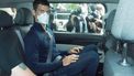 epa09688461 Serbian tennis player Novak Djokovic (C) departs from the Park Hotel government detention facility before attending a court hearing at his lawyers office in Melbourne, Australia, 16 January 2022. Novak Djokovic still faces uncertainty as to whether he can compete in the Australian Open, despite being announced in the tournament draw.  EPA/JAMES ROSS NO ARCHIVING AUSTRALIA AND NEW ZEALAND OUT