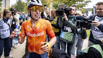 MAASTRICHT - Wielrenster Lorena Wiebes wint het WK gravel. Het is de eerste keer dat dit wereldkampioenschap in Nederland werd gehouden. ANP MARCEL VAN HOORN