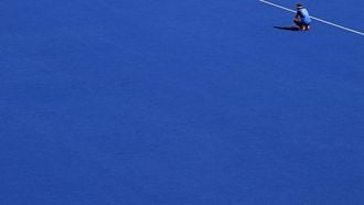 Scotland's Struan Walker reacts after the pool A hockey match between Scotland and South Africa on day four of the Commonwealth Games at the University of Birmingham Hockey and Squash Centre in Birmingham, central England, on August 1, 2022. 
Glyn KIRK / AFP