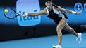 epa11247680 Jessica Pegula of USA in action against Ekaterina Alexandrova of Russia during their women's quarterfinals match at the 2024 Miami Open tennis tournament, in Miami, Florida, USA, 27 March 2024.  EPA/CRISTOBAL HERRERA-ULASHKEVICH