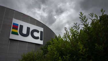 A picture taken on July 1, 2021 the headquarters of the world's cycling governing body UCI (International Cycling Union) in Aigle. 
Fabrice COFFRINI / AFP