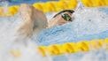 epa12274636 Marrit Steenbergen of Netherlands competes in the Women's 100m Freestyle Swimming semi-finals, heat 1, at the World Aquatics Championships Singapore 2025 in Singapore, 31 July 2025.  EPA/RUNGROJ YONGRIT