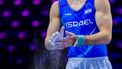 ROTTERDAM - De Israëlische heren turners tijdens de podiumtraining op de wereldkampioenschappen in Ahoy Rotterdam. IRIS VAN DEN BROEK / ANP