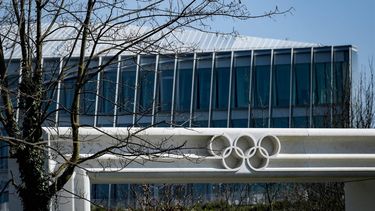 2020-03-18 14:34:57 The Olympic Rings logo is pictured in front of the headquarters of the International Olympic Committee (IOC) in Lausanne on March 18, 2020, as doubts increase over whether Tokyo can safely host the summer Games amid the spread of the COVID-19. Olympic chiefs acknowledged on March 18, 2020 there was no 
