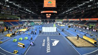 epa12829835 A general view inside the Kujawsko-Pomorska Arena Torun ahead of the 2026 World Athletics Indoor Championships in Torun, Poland, 18 March 2026. The World Athletics Indoor Championships are scheduled to be held from 20 to 22 March 2026 in Torun.  EPA/Adam Warzawa POLAND OUT