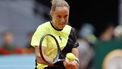 Netherlands' Arantxa Rus returns the ball to US' Coco Gauff during the 2024 ATP Tour Madrid Open tennis tournament at Caja Magica in Madrid on April 25, 2024. 
OSCAR DEL POZO / AFP