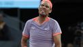 Spain's Rafael Nadal reacts as he plays against Czech Republic's Jiri Lehecka during the 2024 ATP Tour Madrid Open tournament round of 16 tennis match at Caja Magica in Madrid on April 30, 2024. 
Thomas COEX / AFP