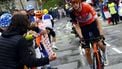 epa12261763 Dutch rider Thymen Arensman of INEOS Grenadiers team leads on the final climb to La Plagne during 19th stage of the Tour de France cycling race over 93.1 km from Albertville to La Plagne, France, 25 July 2025.  EPA/MARTIN DIVISEK